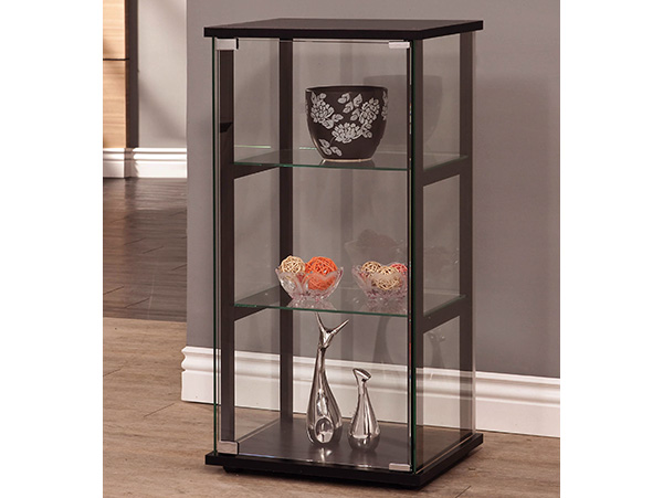 Modern short curio cabinet