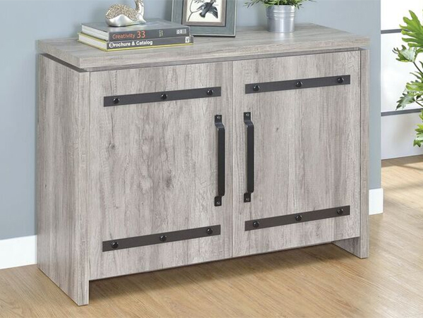 Driftwood look bombe chest