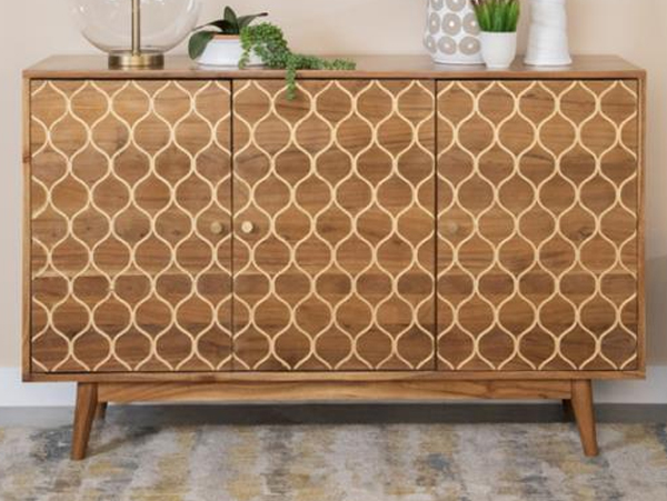 Gold Mermaid wide bombe chest