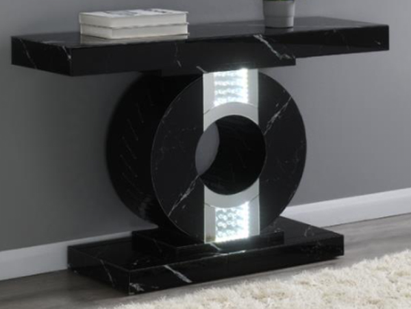 Dramatic hallway table