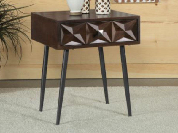 Erza cappuccino accent table