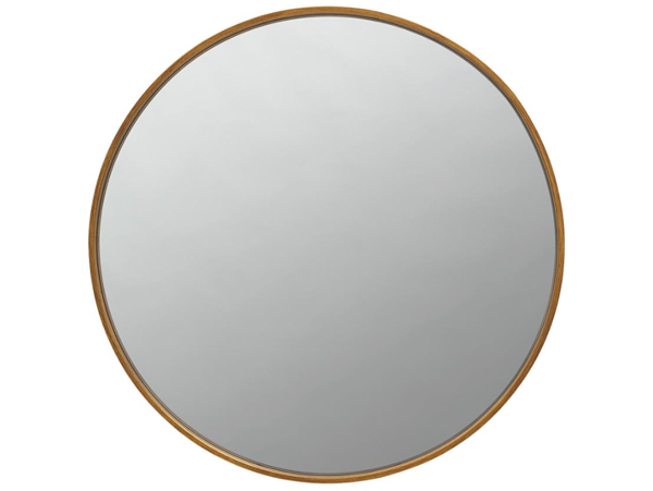 Slim frame gold mirror