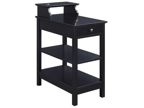Slayer black chairside table