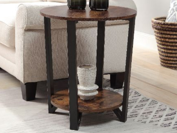 Rosanna oak chairside table