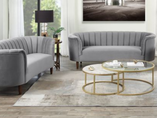 Millephri grey sofa set