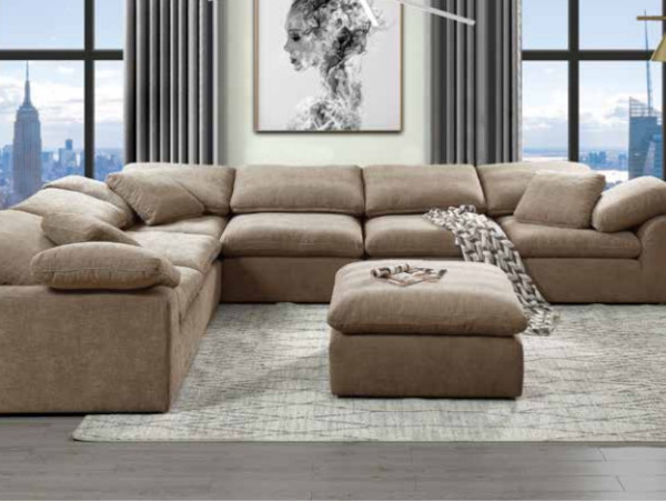 Naveen modular beige sectional