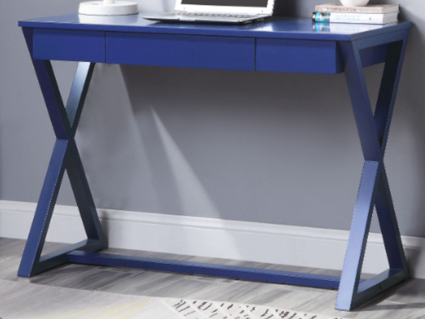 Plate blue desk