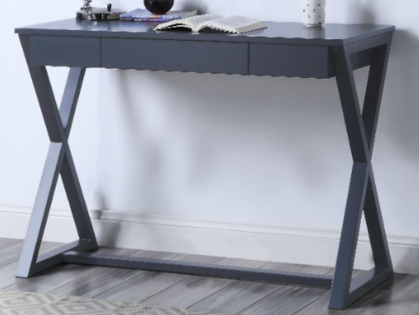 Plate black desk