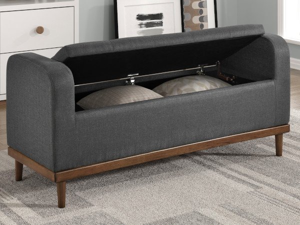 Brigitte charcoal bench