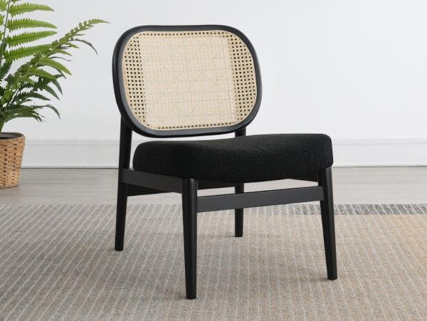 Rayo black accent chair