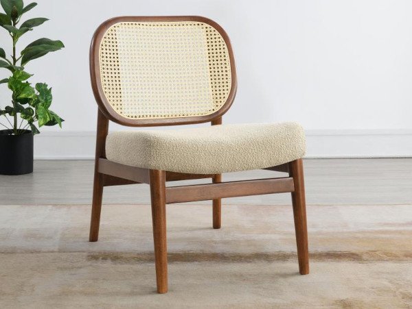 Rayo walnut accent chair