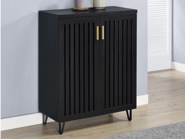 Brixton black shoe cabinet