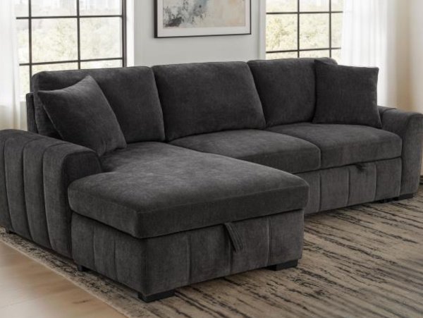 Pastrana charcoal sleeper sectional