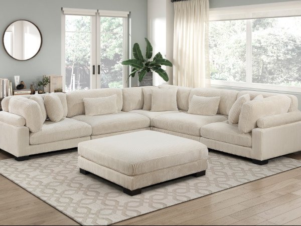 Traverse modular beige sectional