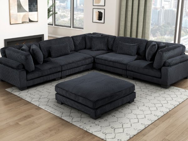 Traverse modular black sectional