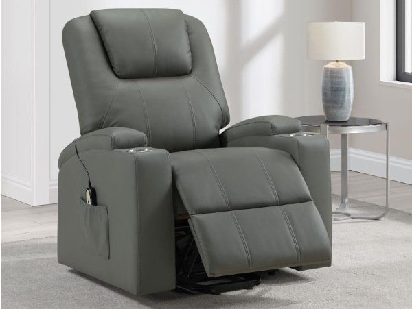 Armstrong power lift massage gray recliner