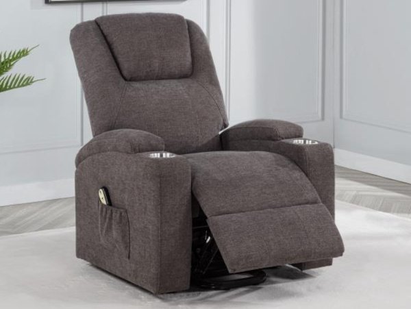 Louie power lift massage brown recliner