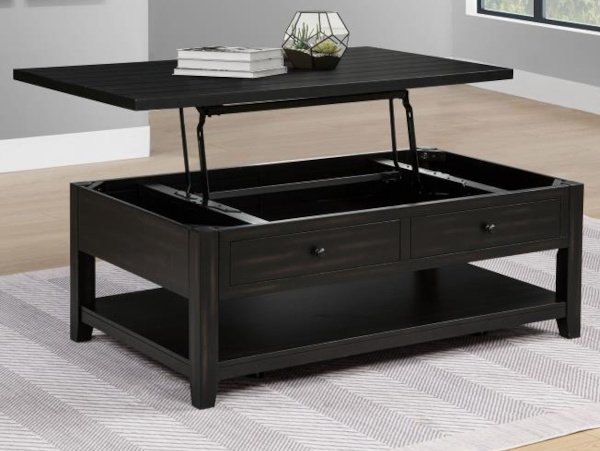 Payne black lift coffee table