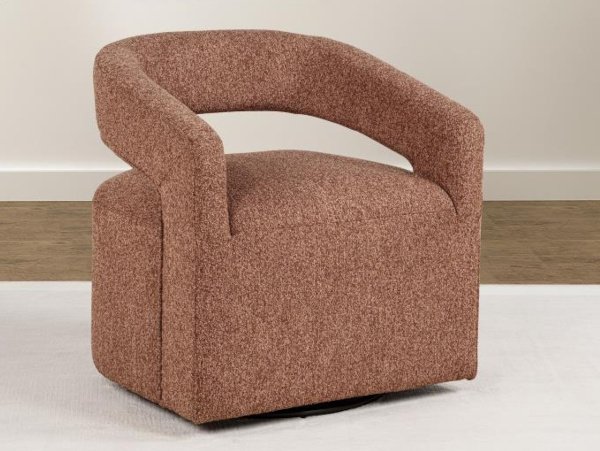 Westhill swivel red accent chair