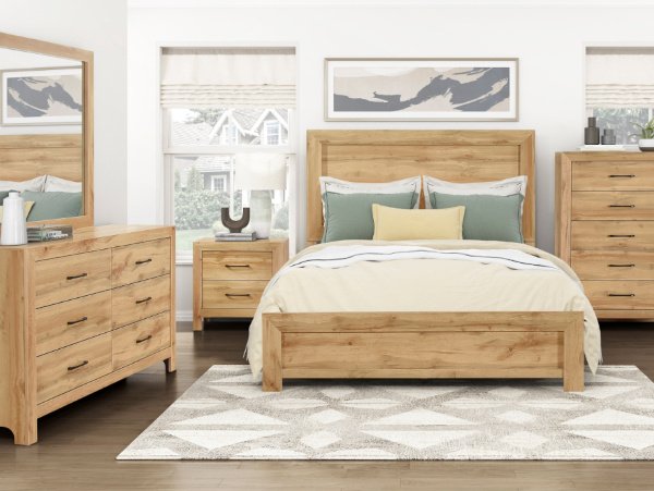 Corbin natural bedroom set