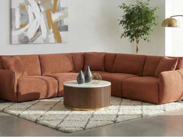 Elysia modular red sectional