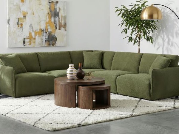 Elysia modular green sectional
