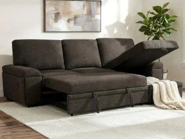 Demko chocolate sleeper sofa