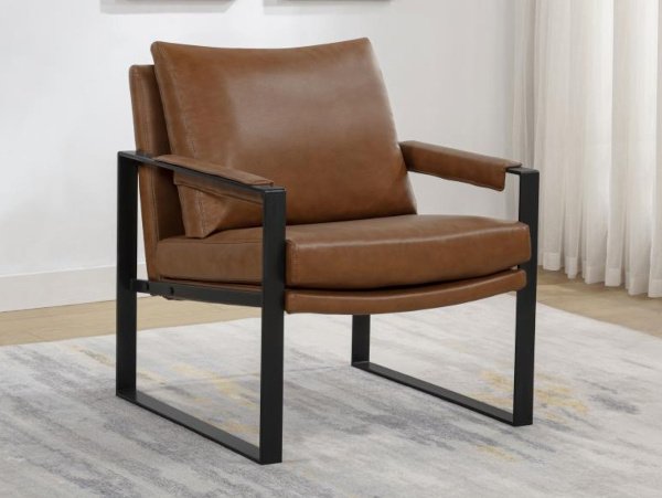 Rosalind brown accent chair