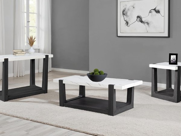 Sundbry black coffee table set