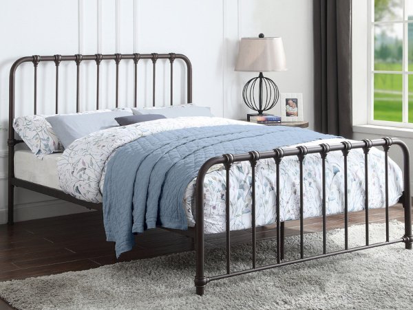 Bethany platform bronze bed frame