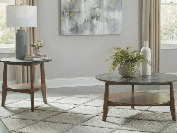 Bradley walnut coffee table set