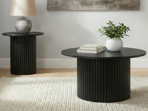 Hamlyn black coffee table set