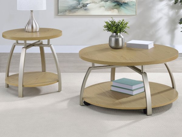 Dacre oak coffee table set