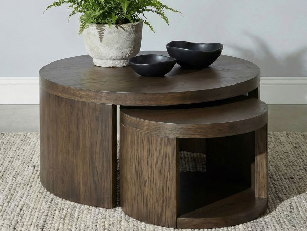 Sweeney walnut coffee nesting table