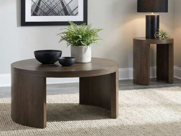 Sweeney walnut coffee table set