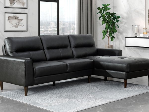 Lewes black sectional