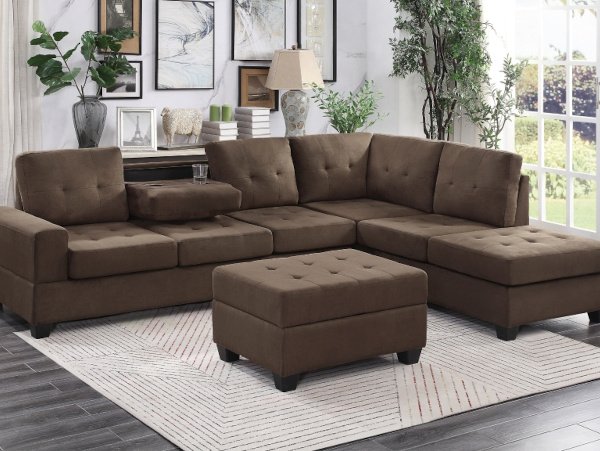 Maston chocolate sectional