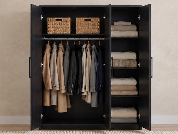 Cerda black wardrobe